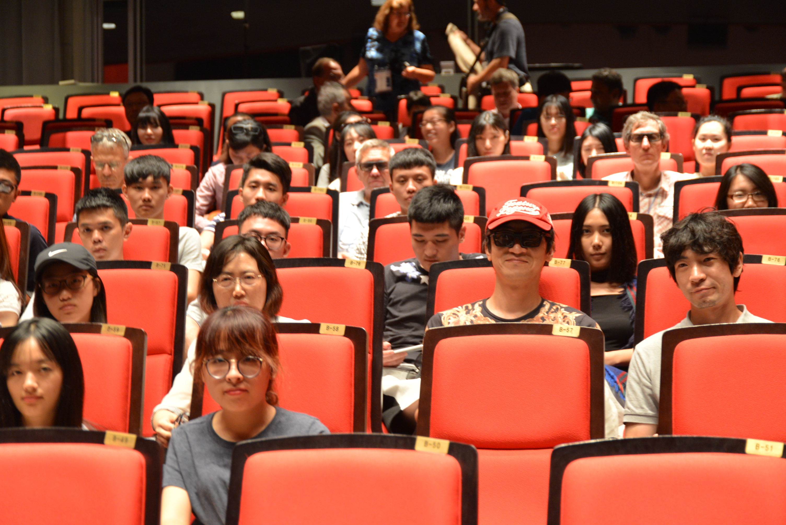 The 3D KIFF audience gathered in the cinema.